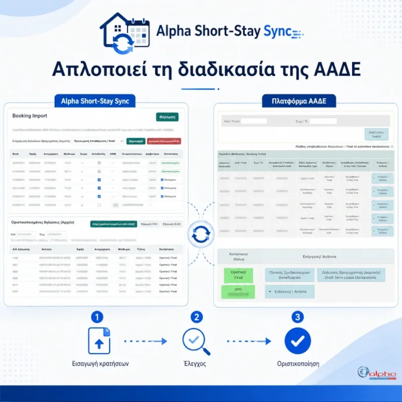 Alpha Short-Stay Sync — таблица за контрол