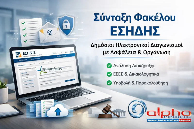 Υποστήριξη ΕΣΗΔΗΣ — φάκελος ηλεκτρονικού διαγωνισμού